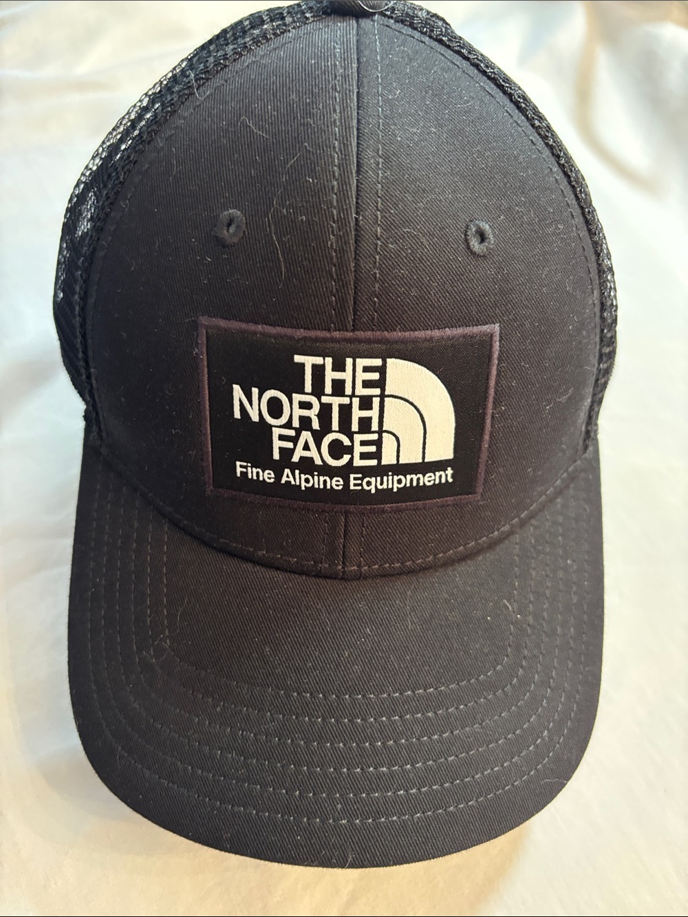 The North Face Black Logo Trucker Hat